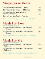 Yours truly Butter Chicken menu 6