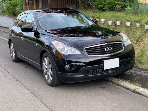 日産 スカイラインクロスオーバーを華麗にカスタム By あっきぃ 19 06 17 326パワーの車高調入れました フロントは2 5cm残し リアはマックス下げ状 Cartune