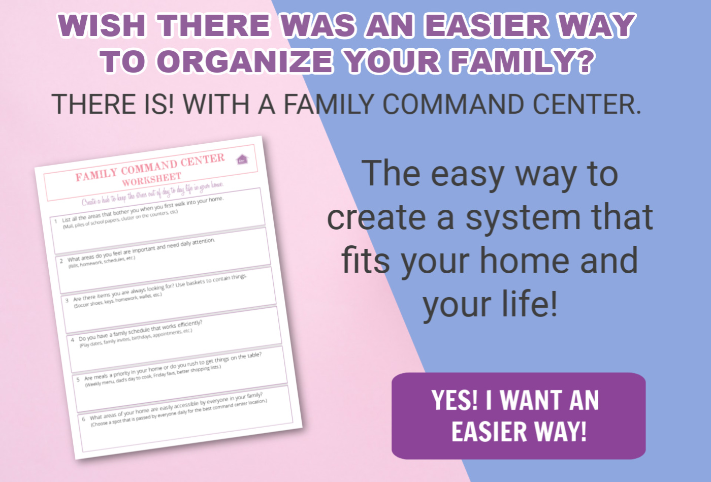 Are you looking for an easier way to organize your family? Try a family command center. 