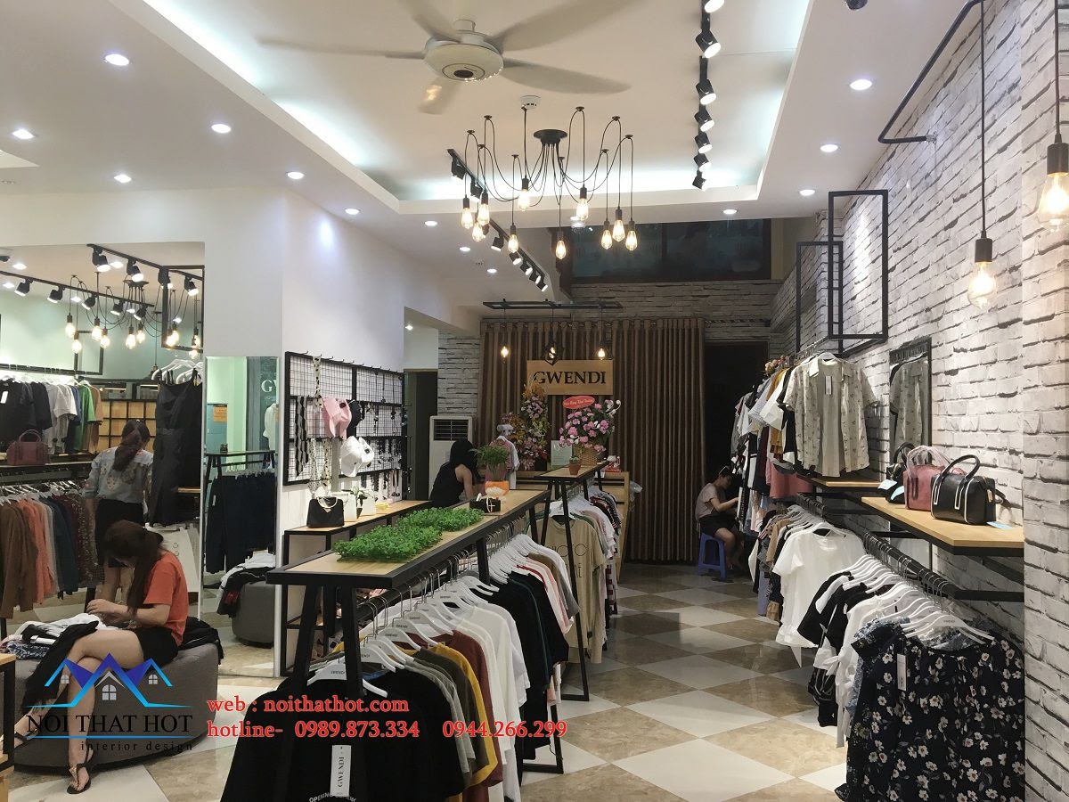 bài trí nội thất shop