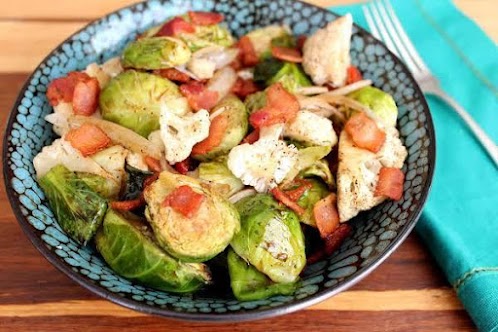 Click Here for Recipe: Roasted Brussels Sprouts and Cauliflower