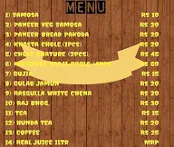 Pappu Samosa menu 1