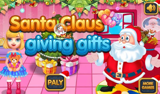 Crazy Santa Claus Give Gifts