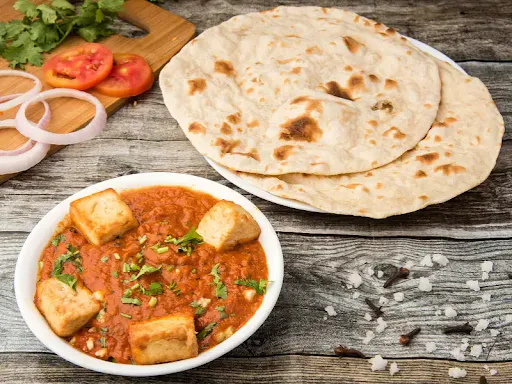 Paneer Mushroom Masala With 2 Roti