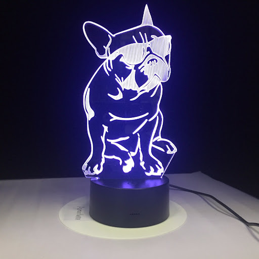 Title 5, Colorful touch puppy night light for kids. Soft...