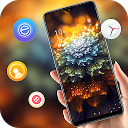 Shiny Golden Beautiful Flower theme 2.0.1 APK تنزيل