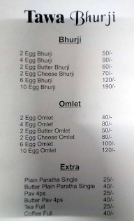 Tawa Bhurji menu 2