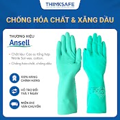 Găng Tay Cao Su Chống Hóa Chất Ansell 37 - 176 Bao Tay Chống Dầu Nhớt, Chống Hoá Chất Thoáng Khí, Công Nghiệp - 