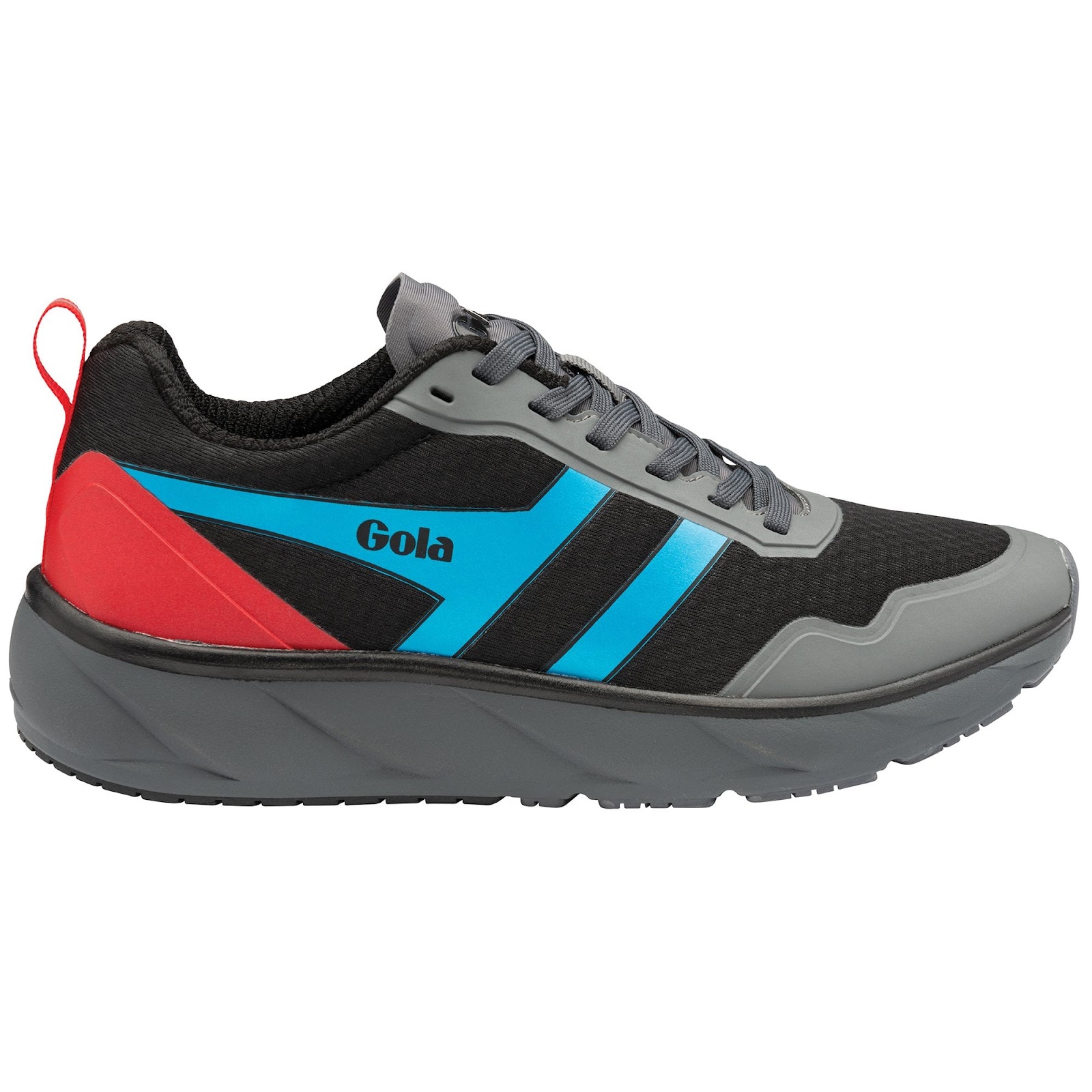 Men's black colourful detailed trainers