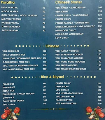 Panditji Thali & Caterers menu 