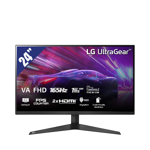 Màn hình LCD LG 23.8 inch 24GQ50F-B.ATV (1920x1080/ VA/ 165Hz/ 5ms)