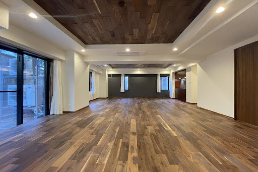 Buy this luxury property in Shibuya City (Japan) - Large living room wood floor wood ceiling