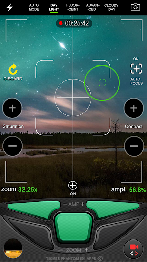 Night Mode Camera (Light amplifier) and Zoom