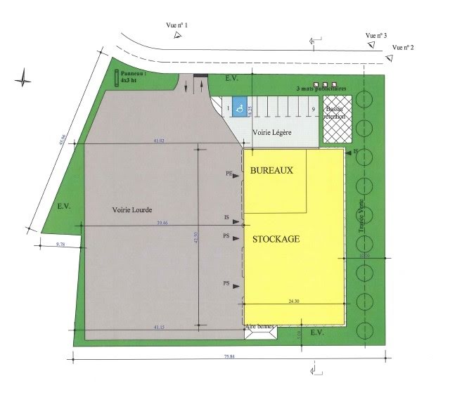 Location  locaux professionnels 1 pièce 1032 m² à Saint-Lys (31470), 9 171 €