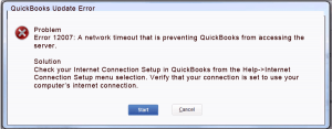 QuickBooks Error 12007