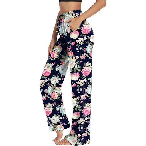 Title 5, New Style Ladies Trousers, Printed Lace Up Yoga...
