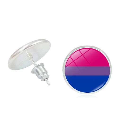 Title 13, Rainbow Color Time Stone Stud Earrings for Wome...