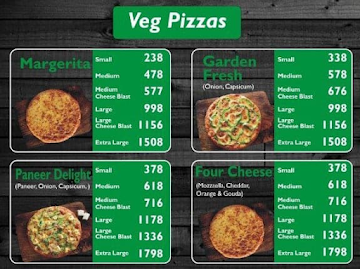 Chicago Pizza menu 