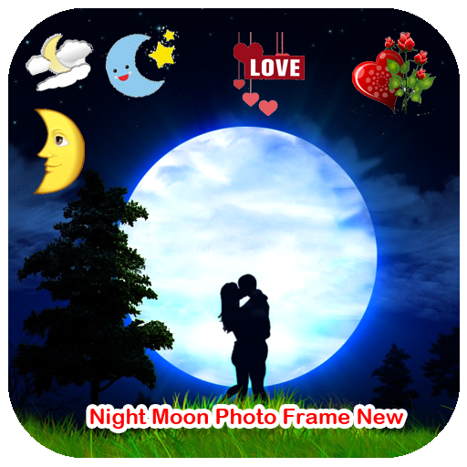 Night Moon Photo Frame New