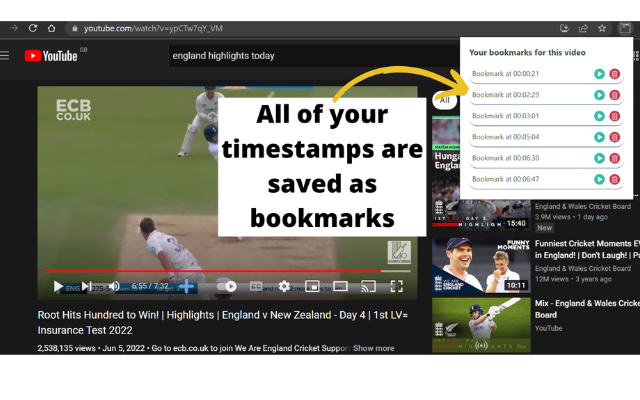 YouTube Timestamp Bookmarker - Gravitate Webs Preview image 0