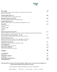 Zoya - Fairmont Jaipur menu 8