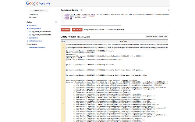 Streak BigQuery Developer Tools