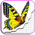 Butterfly Coloring Book - Color By Number4.0