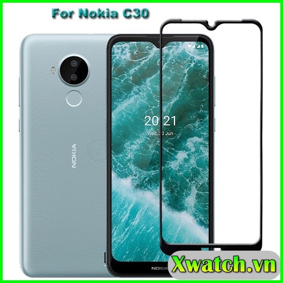 Kính Cường Lực Full Màn Dành Cho Nokia C10 C20 C30 Full Keo Màn Hình