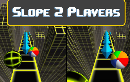 Slope 2 Players Online Unblocked Ball Game small promo image