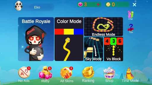 Snake Battle Royale:Color Mode APK MOD screenshots 1