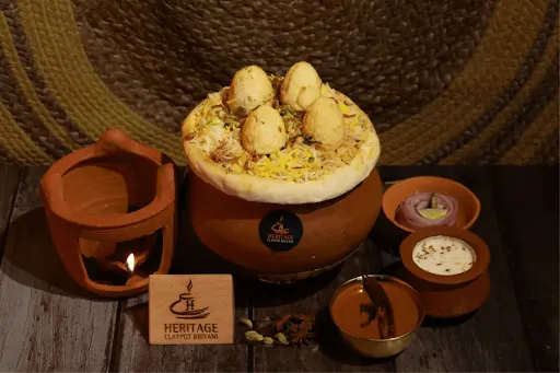 Hyderabadi Egg Dum Biryani (Claypot)