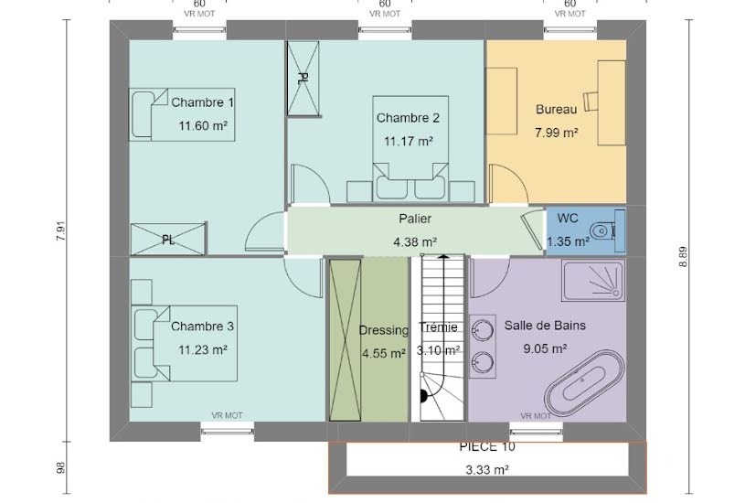  Vente Terrain + Maison - Terrain : 566m² - Maison : 124m² à Corbehem (62112) 