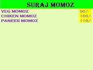 Suraj Momos menu 1