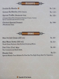 Chicha's menu 8