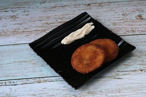 Veg Cutlet With Cheese Sauce (2 Pcs)