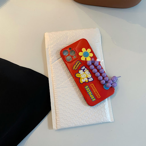 Title 8, Candy Color Beaded Wristband Phone Case Protect...
