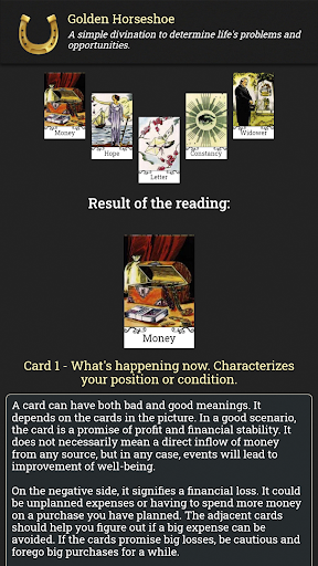 Screenshot Gypsy Fortune Telling Cards