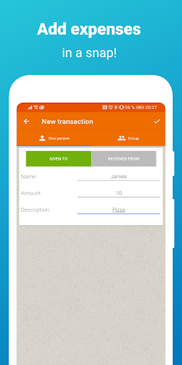 Screenshot Billvisor: Friend Debt Tracker