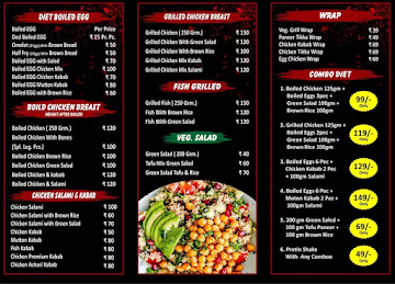 Khan Gym Diet Cafe menu 