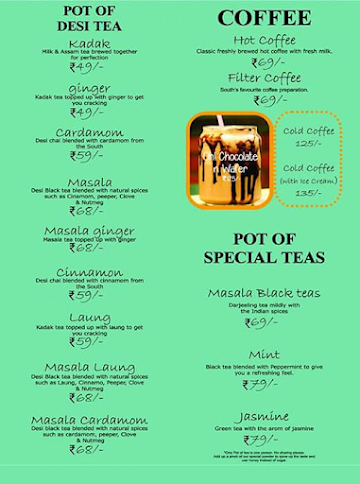 Tpot Cafe menu 