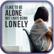 Sad and Lonely Painful Quotes  Icon