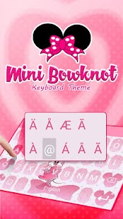 Mini Bowknot Theme&Emoji Keyboard - náhled