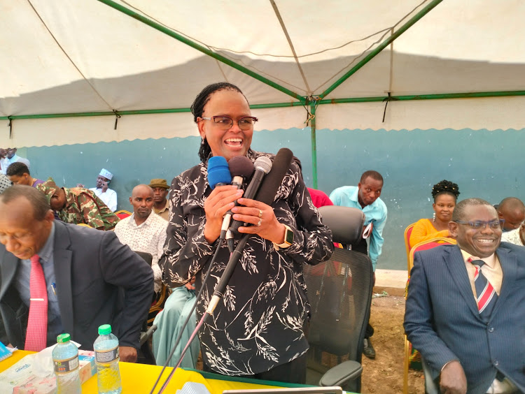 Chief Justice Martha Koome speaks in Lamu.