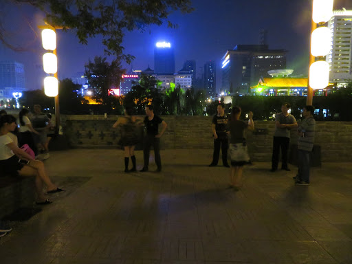 City Wall at Night Xi'an China