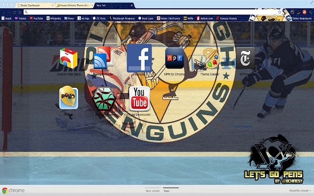 Pittsburgh Penguins 3rd Jersey Theme chrome extension