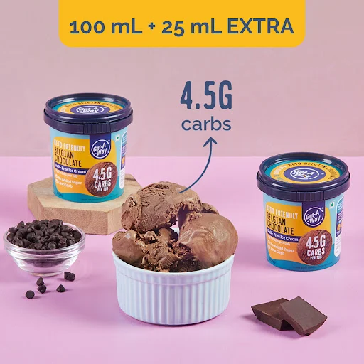 Keto Belgian Chocolate Ice Cream [125 Ml]