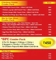 Sfc Food Funda menu 2