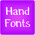 Hand fonts for FlipFont® free 10.1