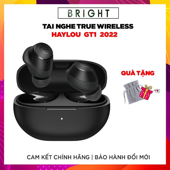 [Bảo Hành 6 Tháng] Tai Nghe True Wireless Haylou Gt1 2022 / Gt1 Pro - Hàng Chính Hãng