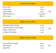 Bombay Burger's menu 2